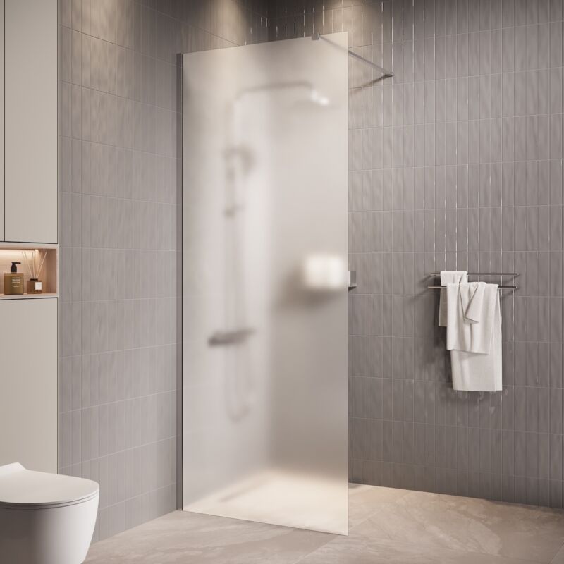 Badplaats - Douche à l'italienne Florida - 90 x 200 cm Chrome