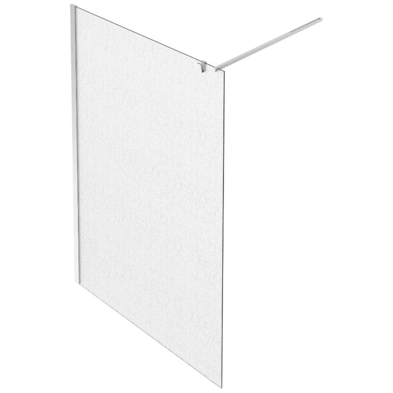 Paroi de douche Jacob Delafon Contra textile 140cm + kit profilé Chromé