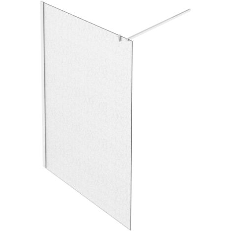 Paroi de douche JACOB DELAFON Contra textile 90cm + kit profilé Blanc mat