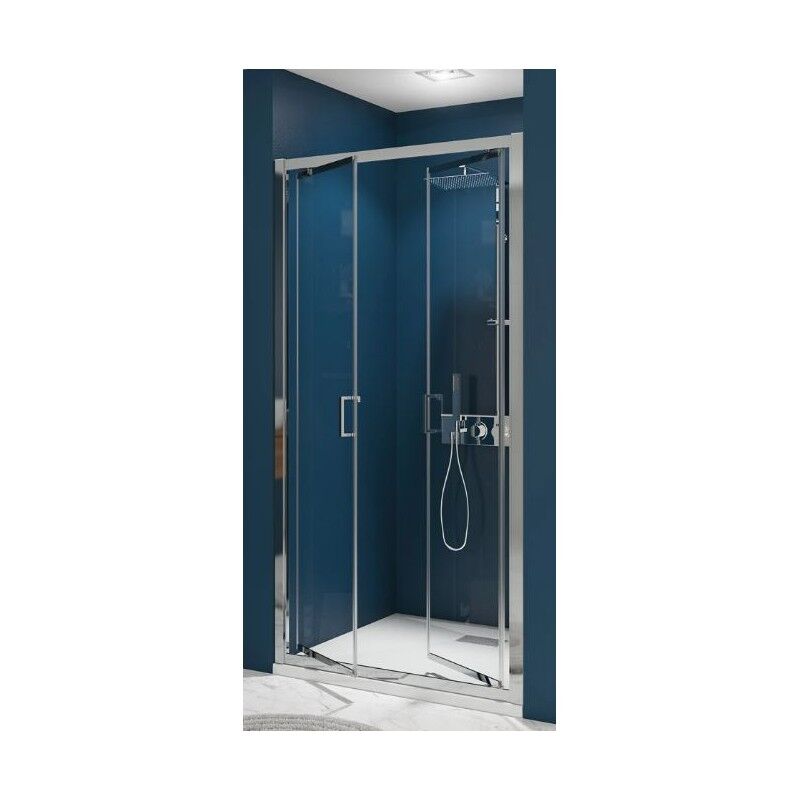Paroi de Douche Kinedo Smart Express 2 Portes Pivotantes 80cm Chromé - PA1940CTNE