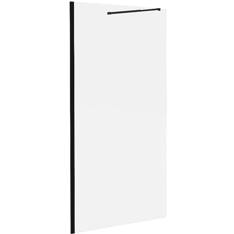 Paroi de douche à l'italienne - Noir mat - Verre 6 mm - 120x200 cm - DAREN