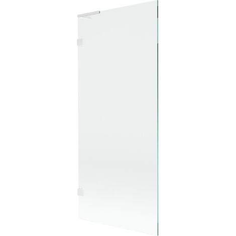 Paroi de douche Mexen Lunar L 1 volet 80 x 150 cm, transparent, blanc - 897L-080-000-20-00