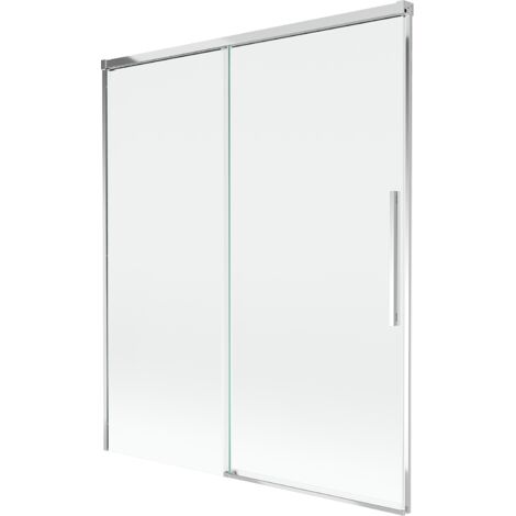 Paroi de douche Mexen Rox à 2 volets coulissants 140 x 150 cm, transparent, chrome - 8C9-140-001-01-00