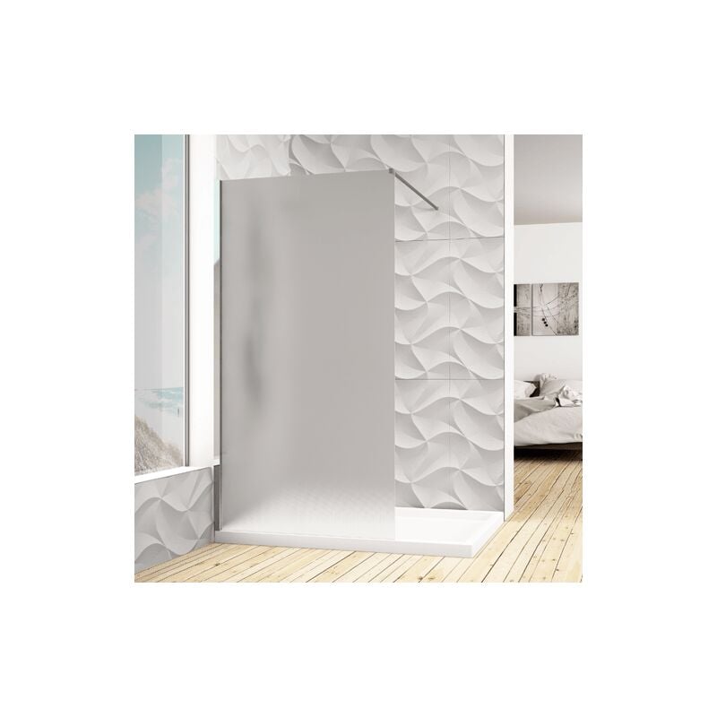 Paroi de douche à panneaux fixes 3 types de verre au choix 80CM transparent