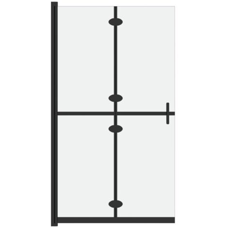 Paroi de douche pliable Verre ESG dépoli 100x190 cm CFW329139