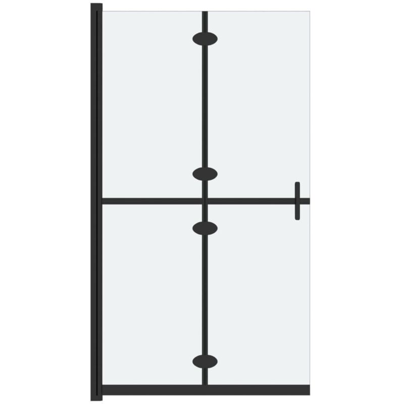 Vidaxl - Paroi de douche pliable Verre esg dépoli 80x190 cm