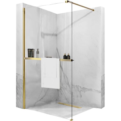 PAROI DE DOUCHE REA AERO GOLD N 110 WALK IN + EVO