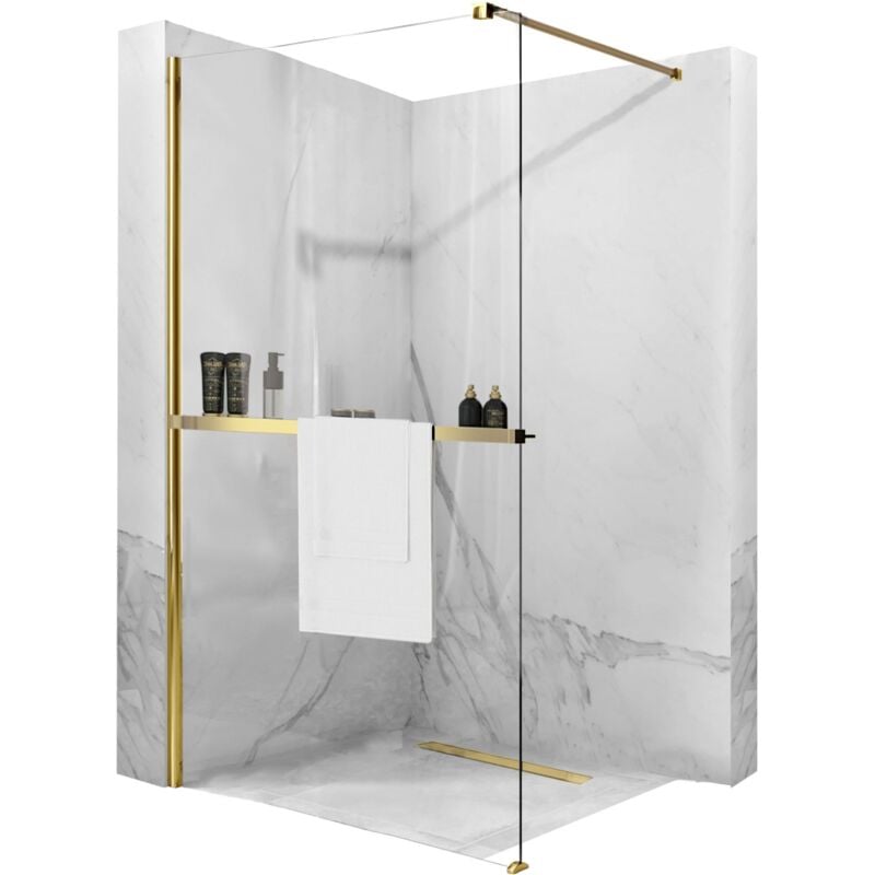 Paroi de douche REA aero gold n 80 walk in + evo