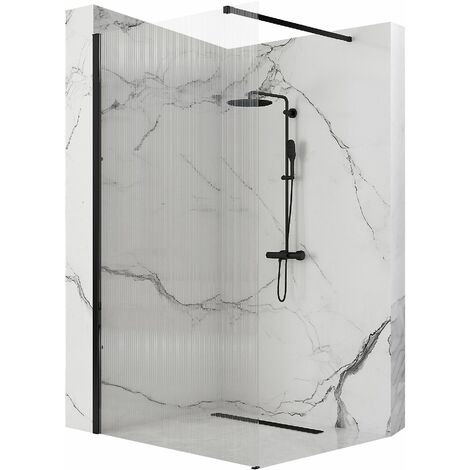 PAROI DE DOUCHE REA AERO INTIMO BLACK MAT 100