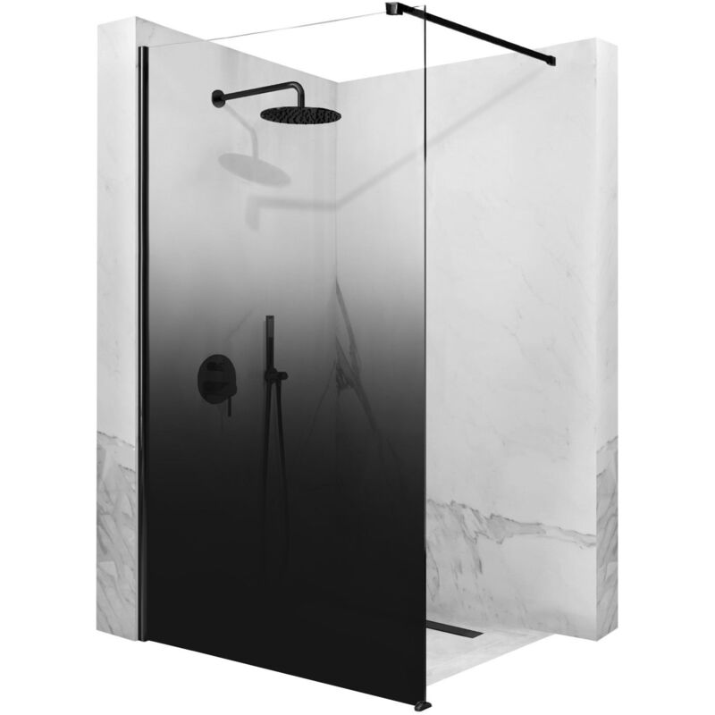 Paroi de douche REA aero ombre black/black 100
