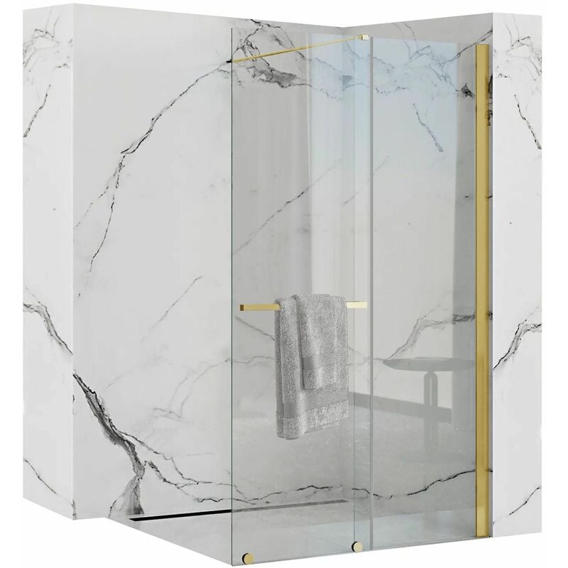 Paroi de douche REA cortis gold 120