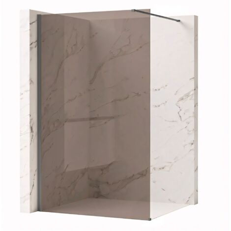 Paroi De Douche Rea Flexi Brown Titanium 130