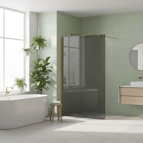 Paroi De Douche Rea Flexi Grey Gold 100