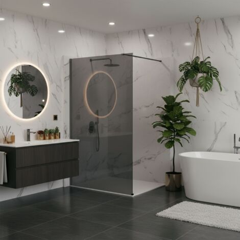 Paroi De Douche Rea Flexi Grey Titanium 110
