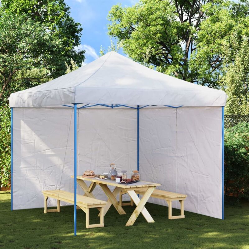 vidaXL Tentwanden 2 st met ritssluiting PE wit 45114