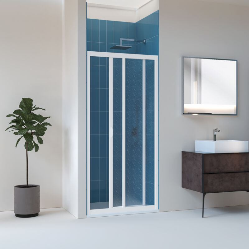 Paroi douche coulissante en acrylique mod. Smart avec ouverture latérale 110 cm