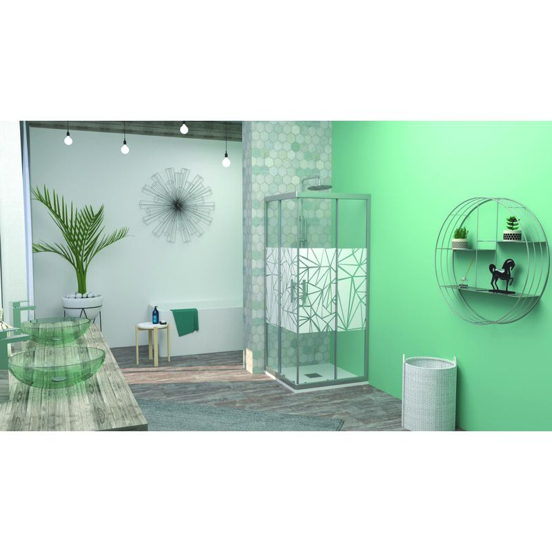 Ondee - Façade ekla - Accès d'Angle - Finition Sérigraphié - 80x185cm