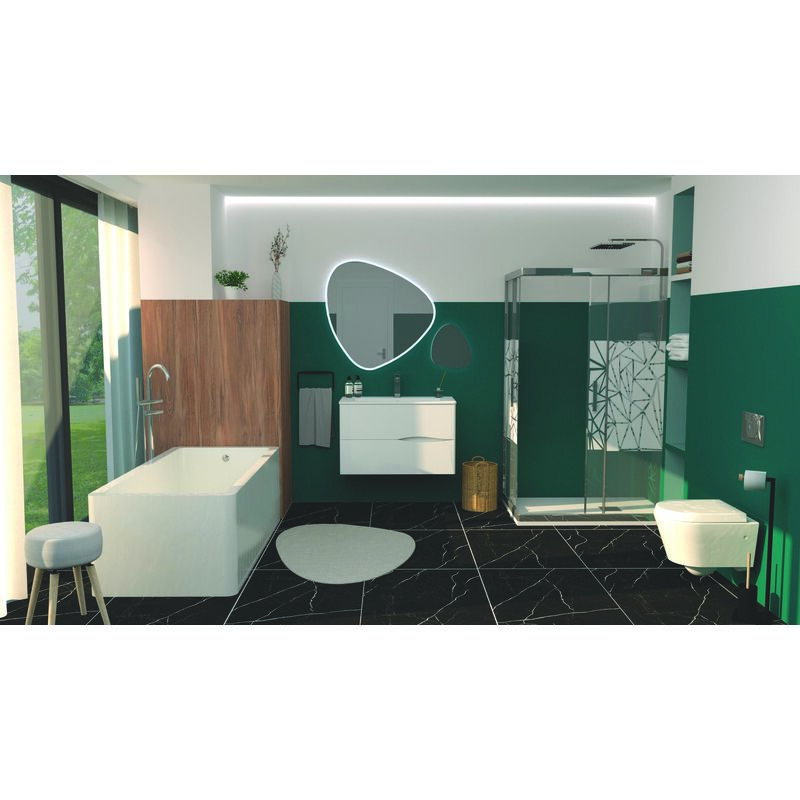 Ondee - Façade ekla - Accès d'Angle - Finition Sérigraphié - 120x185cm