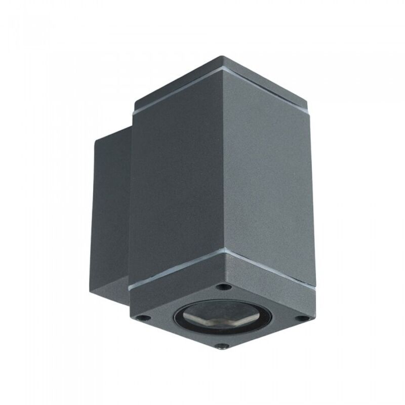 Applique murale led V-tac douille GU10, faisceau inférieur, gris foncé, IP44 Applique murale led V-tac douille GU10, faisceau inférieur, gris foncé, IP44