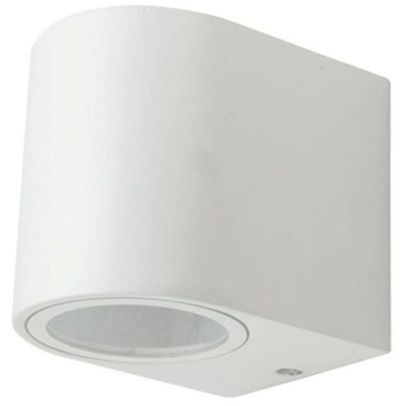 Lampe murale d'extérieur - Fixations murales - Support GU10 - IP44 - Blanc