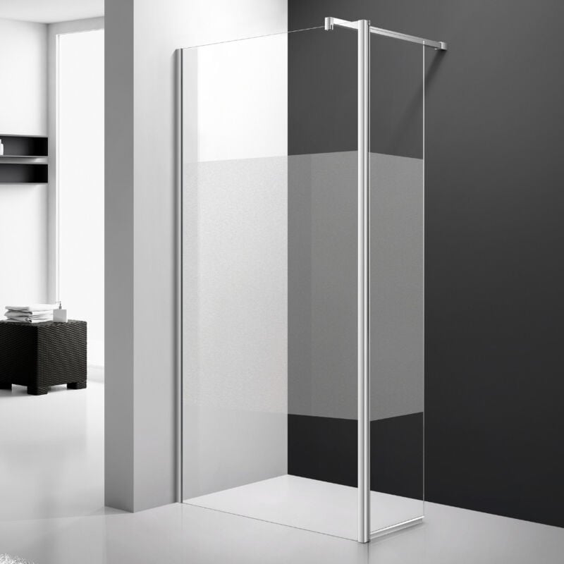 Paroi Fixe 100 cm + Volet Mobile 40 cm - Sablée