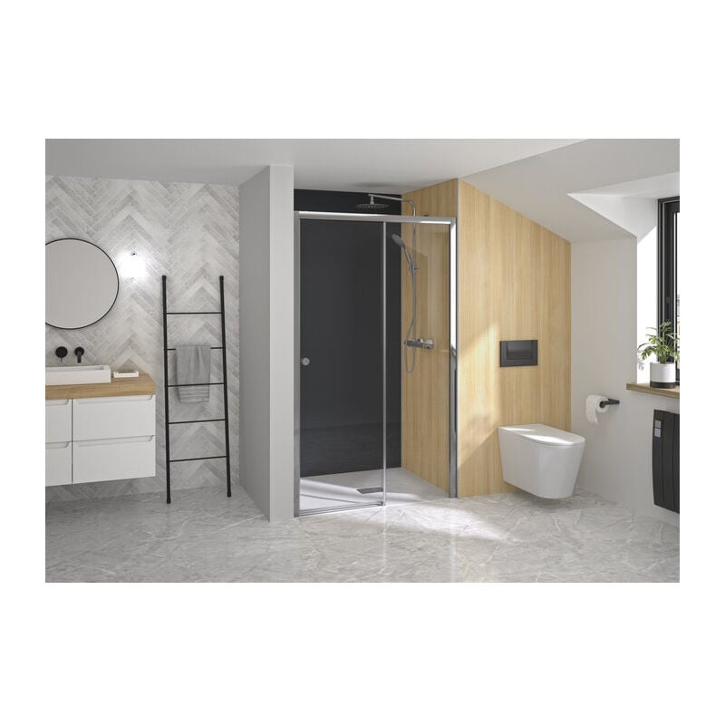 Kinedo - Paroi de douche Supra c - Sans seuil - Largeur 120cm