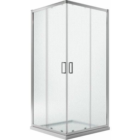 Parois cabine de douche angulaire opaque h 185 mod. Ready 80X80 cm carré