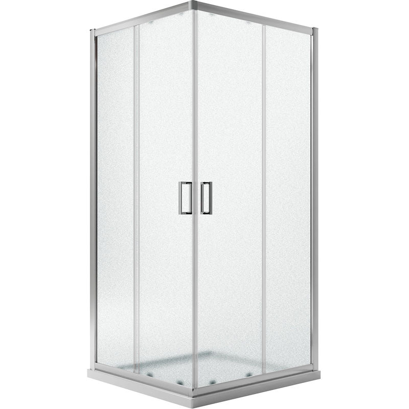 Parois cabine de douche angulaire opaque h 198 mod. Ready 75X75 cm carré