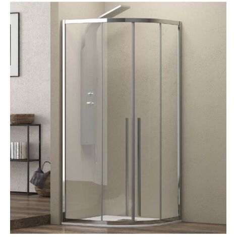 Parois de douche ¼ de cercle ELYSIUM 200 H. 200 cm-Transparent-Transparent--