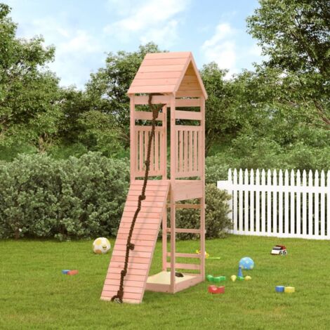 Parque infantil con pared de escalada madera maciza Douglas vidaXL
