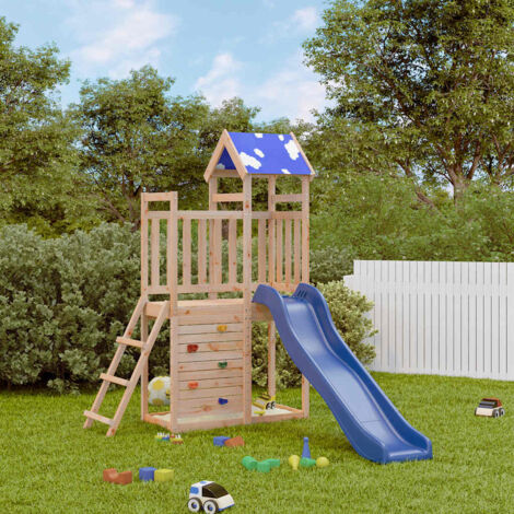 Parque infantil de exterior de madera maciza de pino
