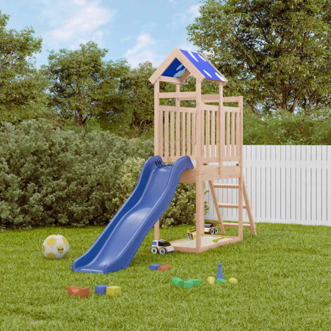 Parque infantil de exterior de madera maciza de pino