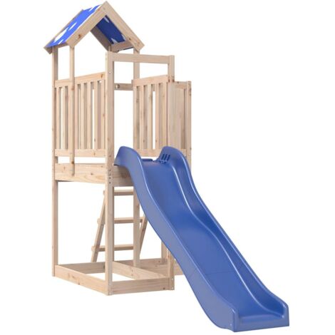 Parque infantil de exterior de madera maciza de pino vidaXL