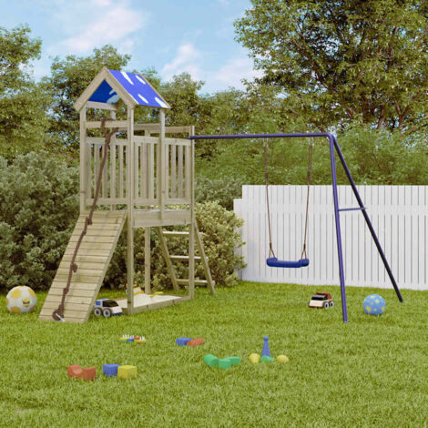 Parque infantil de exterior madera de pino impregnada