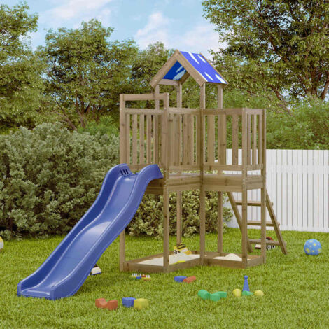 Parque infantil de exterior madera de pino impregnada