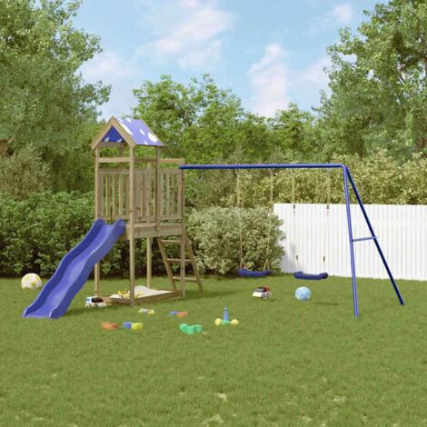Parque infantil de exterior madera de pino impregnada