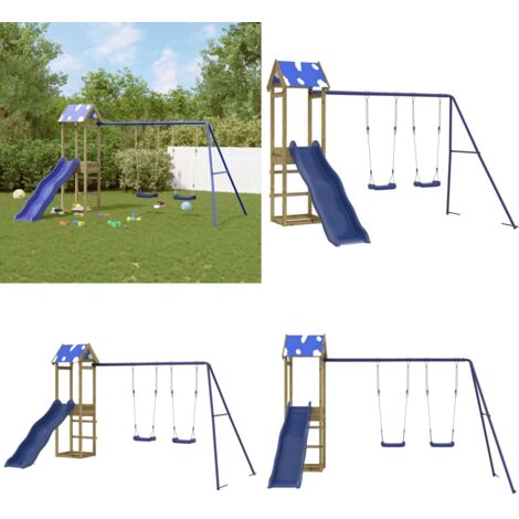 Parque infantil de exterior madera de pino impregnada - Parque infantil de madera - Parque infantil de pino