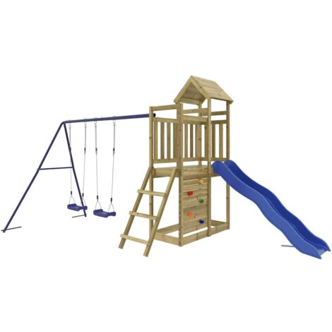 Parque infantil de exterior madera de pino impregnada vidaXL