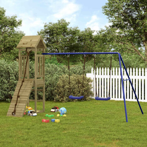 Parque infantil de exterior madera de pino impregnada vidaXL