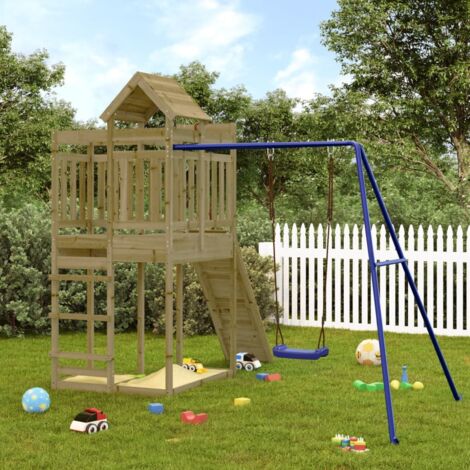 Parque infantil de exterior madera de pino impregnada vidaXL