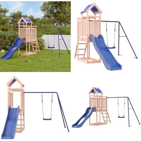 Parque infantil de exterior madera maciza de abeto Douglas - Parque infantil de madera - Parque infantil de Douglas
