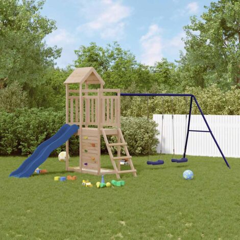 Parque infantil de exterior madera maciza de pino