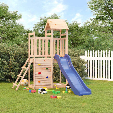 Parque infantil de exterior madera maciza de pino