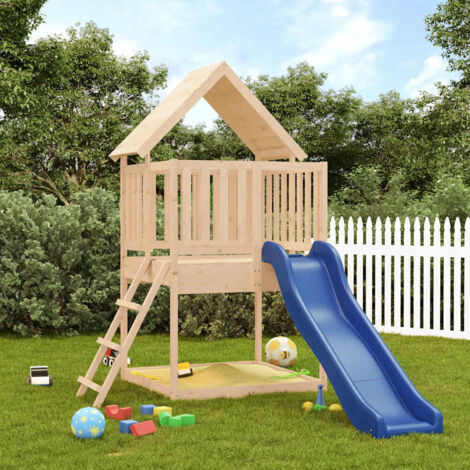 Parque infantil de exterior madera maciza de pino vidaXL