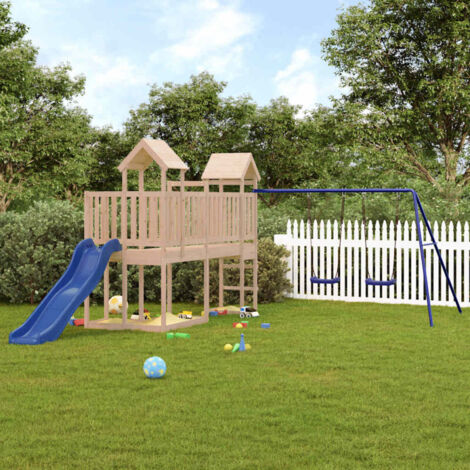 Parque infantil de exterior madera maciza de pino vidaXL