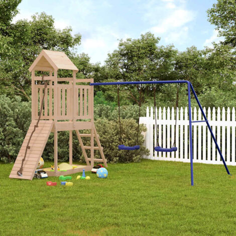 Parque infantil de exterior madera maciza de pino vidaXL
