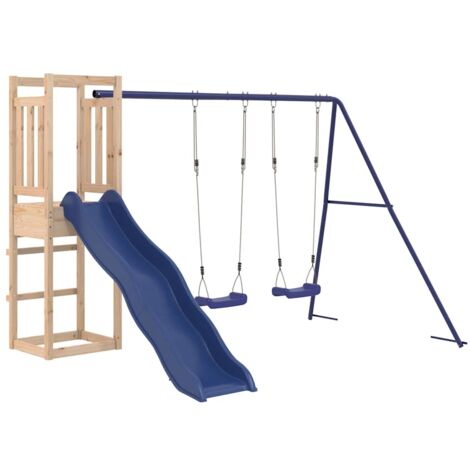 Parque infantil de exterior madera maciza de pino vidaXL