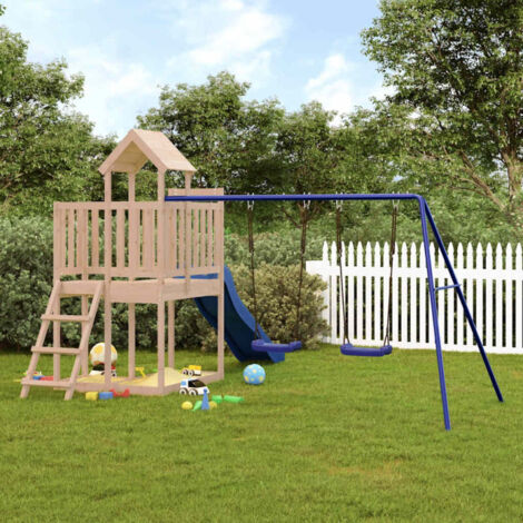 Parque infantil de exterior madera maciza de pino vidaXL