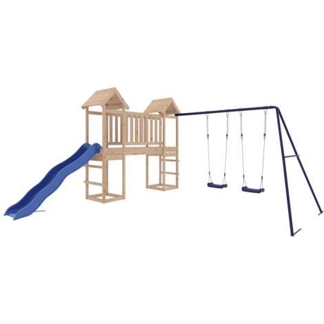 Parque infantil de exterior madera maciza de pino vidaXL