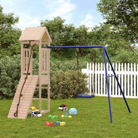Parque infantil de exterior madera maciza de pino vidaXL